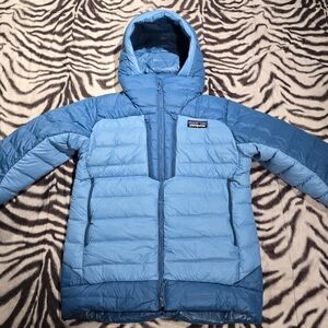 Patagonia ALPLOFT Goose Down Parka Anacapa Blue  800-Fill Unisex W's M / M's S